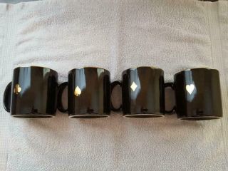 Trump Plaza Boardwalk Casino Hotel Coffee Mugs Cups - Complete Set of 4 2