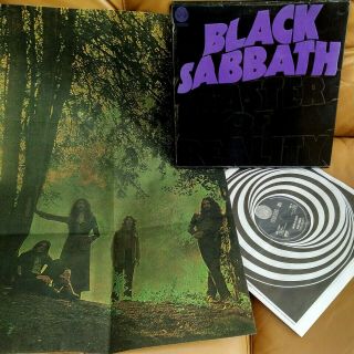Black Sabbath Uk 1st Press Nr Ex Swirl 1971 Master Of Reality Box,  Poster 1y12y1