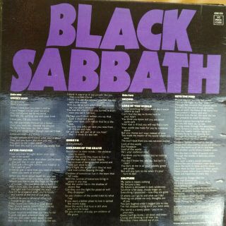 Black Sabbath UK 1st press Nr Ex Swirl 1971 Master of Reality Box,  Poster 1Y12Y1 6