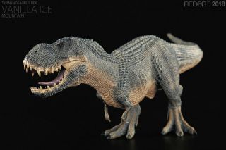 Rebor Jurassic Dino King Vanilla Ice Tyrannosaurus T - Rex Dinosaur Pvc Statue