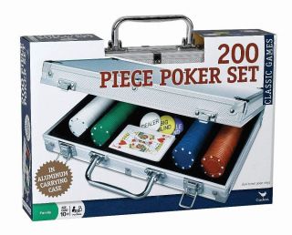 Cardinal Industries 200 Pc Poker Set In Aluminum Case Styles Will Vary