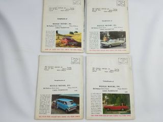 4 Vintage FORD TIMES Magazines 1968 Year June,  July,  Oct,  and April 2