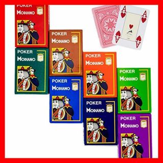 8 Decks Modiano Cristallo 4 Pip Jumbo Index 100 Plastic Playing Cards