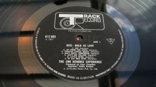 Jimi Hendrix - Axis Bold As Love 1967 Uk Mono W/insert Minus / Nm Audio