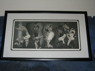Rare Looney Tunes Lithograph Portrait Series Group Sitting 1 1995 Retail $750