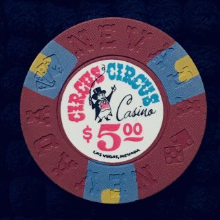 Circus Circus Las Vegas $5 Casino Chip