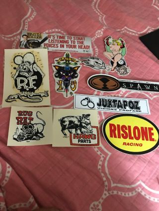 Vintage Ed Roth Rat Fink Decals And Others 1960 Up 9 Decals