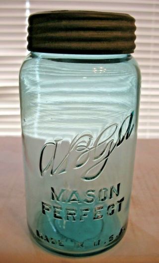 Abga Perfect Mason Quart Size Fruit Jar