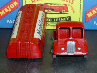Matchbox Lesney Thorneycroft MOBILGAS Petrol M - 8 - A red GPW Major VNM crafted box 5
