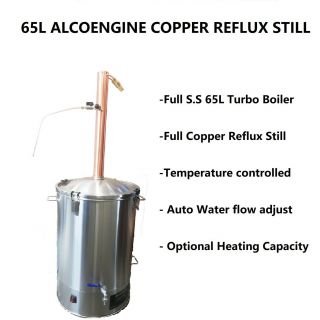 65l/240v/3500w Alcoengine Full Copper Reflux Still Kit Make Whisky/bourbon/rum