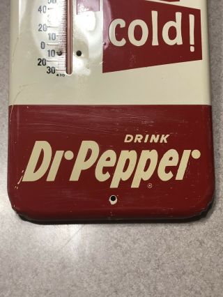 Vintage Dr Pepper 10 2 4 Bottle Cap Thermometer 2