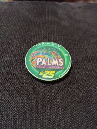 Palms Casino Las Vegas Nevada " Kiss " Alive Ii $25 Chip -