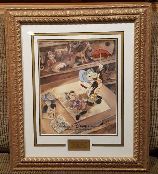 Disney Cel The Magic Of Disney Animation Art Just Dropping By Gold Frame