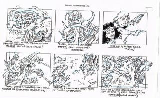 Rare - Dungeons And Dragons Storyboard Hand Drawn - Ep7 Pg 53