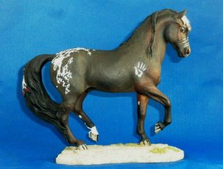 Custom Cm Stone Critter Breyer Like Appaloosa Warrior Horse By Mile High Studio