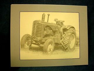 Don Greytak Ltd Edition Art Print - Massey Harris 55 Tractor - Matted - Signed