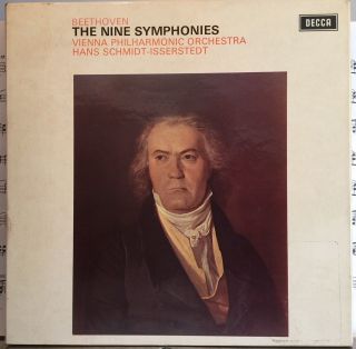 Beethoven The Nine Symphonies Vpo Schmidt - Isserstedt Sxlb 6470 - 5 6lp Box Uk Nm