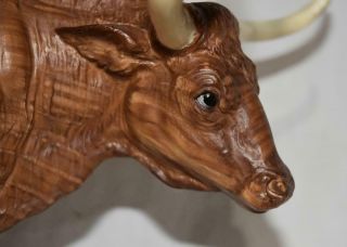 Breyer Woodgrain 975 Texas Longhorn Bull Figurine
