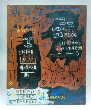Jean - Michel Basquiat Acrylic On Canvas