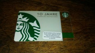 Starbucks Germany Card " 10 Years " 2012 -