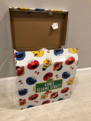 Kaws X Sesame Street Uniqlo Plush Toy Box Limited Edition Box,  5 Plush Toy Set