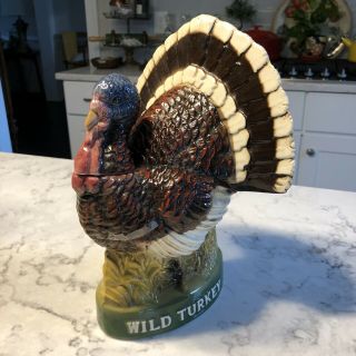 Austin Nichols Wild Turkey Liquor Decanter 8 Collectible Vintage Thanksgiving
