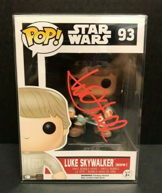 Luke Skywalker Funko Pop Signed By Mark Hamill - Star Wars - Bespin Variant