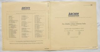 Js Bach - Suites For Violoncello Solo - Mainardi - Archiv 14044 Apm - 1955 Ed.  1