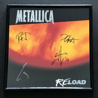Metallica Poster Signed By James Hetfield,  Lars Ulrich,  Kirk Hammett & Trujillo