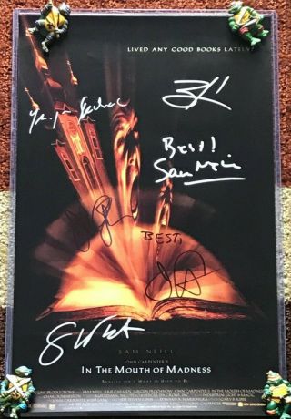 In The Mouth Of Madness Poster Signed By John Carpenter,  Sam Neill & More
