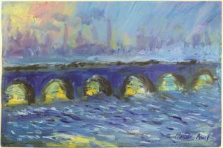 Rare Oil Painting,  Signed Claude Monet,  Manet,  Van Gogh Era