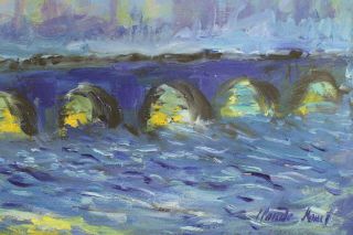 Rare Oil painting,  signed Claude Monet,  Manet,  van Gogh era 4