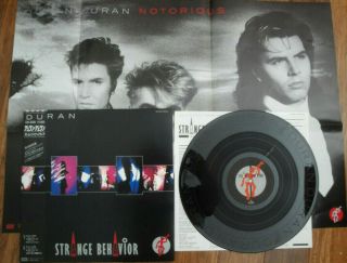 Duran Duran - Strange Behavior - Rare Etched 12 " Japan Ep,  Obi,  Poster - S18 - 5008