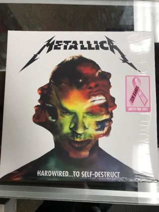 Metallica Hardwired To Self - Destruct Pink Color Vinyl 2lp 10 - Bands - 1cause
