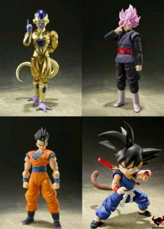 In Hand Sdcc 2019 Tamashii Nations S.  H.  Figuart Set Of 4 Event Exclusive Figures
