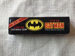 Rare 1989 Batman Movie Collectible Lotte Chewing Gum