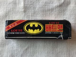Rare 1989 Batman Movie Collectible Lotte Chewing Gum 2