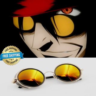 Us Hellsing Alucard Vampire Hunter Tailored Dark Cosplay Glasses Sunglasses Prop