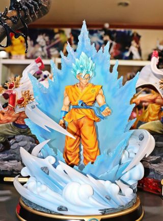 Figure Class Dragon Ball Saiyan Blue SSGSS Son Goku Resin statue FC black 4
