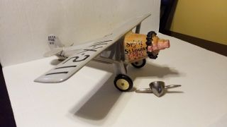 1972 - Spirit Of St.  Louis Ceramic Plane Decanter - Box - Italy