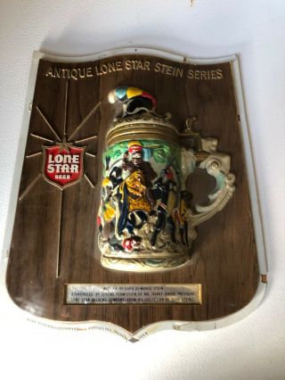Lone Star Beer Stein Series Sign