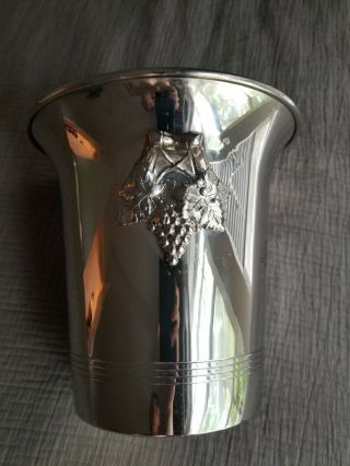 KRUG Champagne Vintage Silver Plated Ice Bucket Cooler 2