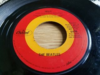 The Beatles 45 Record Capitol Target Dome - Help / I 