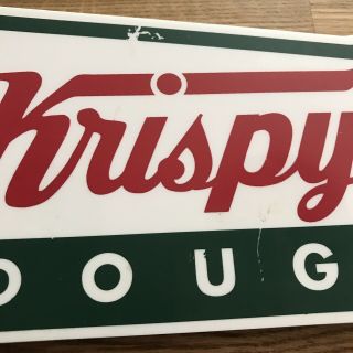 Krispy Kreme Doughnuts Plastic Collectible Logo Advertising Sign 7