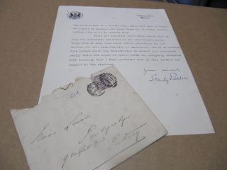 Stanley Baldwin - Signed Autograph - British Prime Minister -