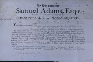 Samuel Adams Signed Document 5