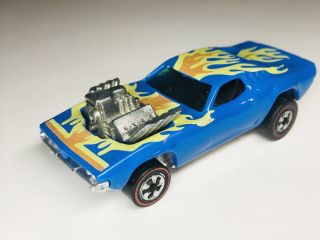 Vintage 1970 Hot Wheels Redline Rodger Dodger Rare Blue Top Restoration