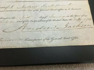 President Andrew Jackson Hand Signed Presidential 1831 Document