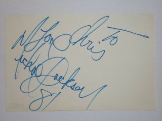 Michael Jackson Large Vintage Autograph Signed Cut Signature Psa/dna