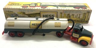 1960’s Hess Minature Lighted Tank Trailer W/original Box